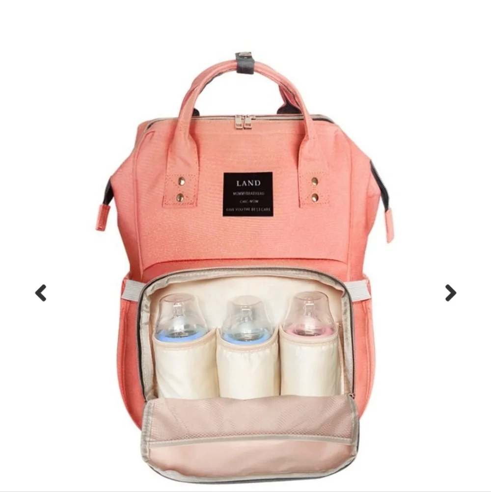 Land Mommy Baby Bag Pink/peach Backpack